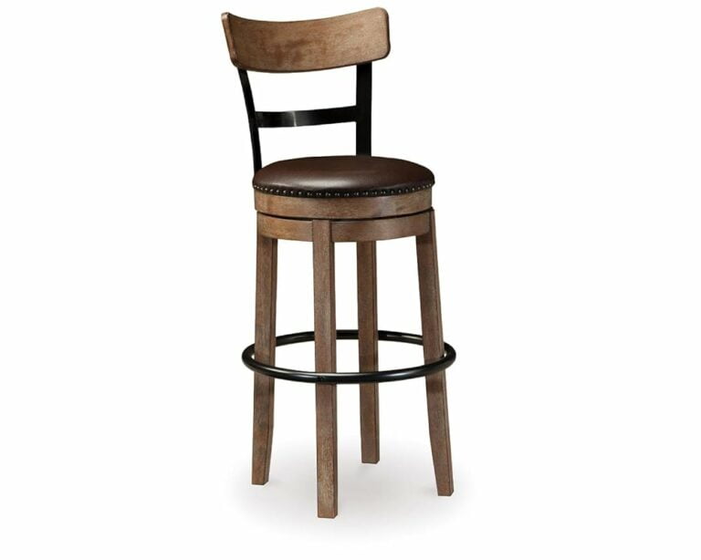 Ashley Pinnadel Swivel Barstool, Light Brown