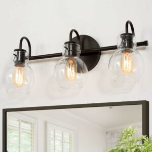 Black Vanity Light, Modern Farmhouse Bathroom Lighting