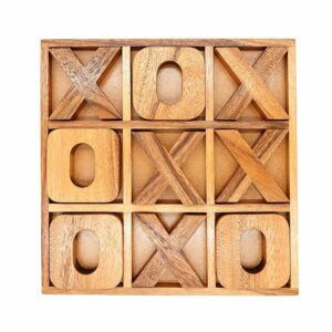 BSIRI Jumbo Tic Tac Toe Board Games - Decorative Farmhouse Decor, Patio Decor, Coffee Table Decor, Ideal Outdoor Games, Game Night, Family Games, and Unique Gifts for Couples