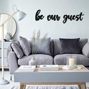 Xylolfsty Be Our Guest Wall Decor Guest Room Wall Decorations for Bedroom Living Room Office Farmhouse Home Decor Wall Hanging Wood Sign Housewarming Wedding Gift Ideas Kitchen Entryway Hallway Porch